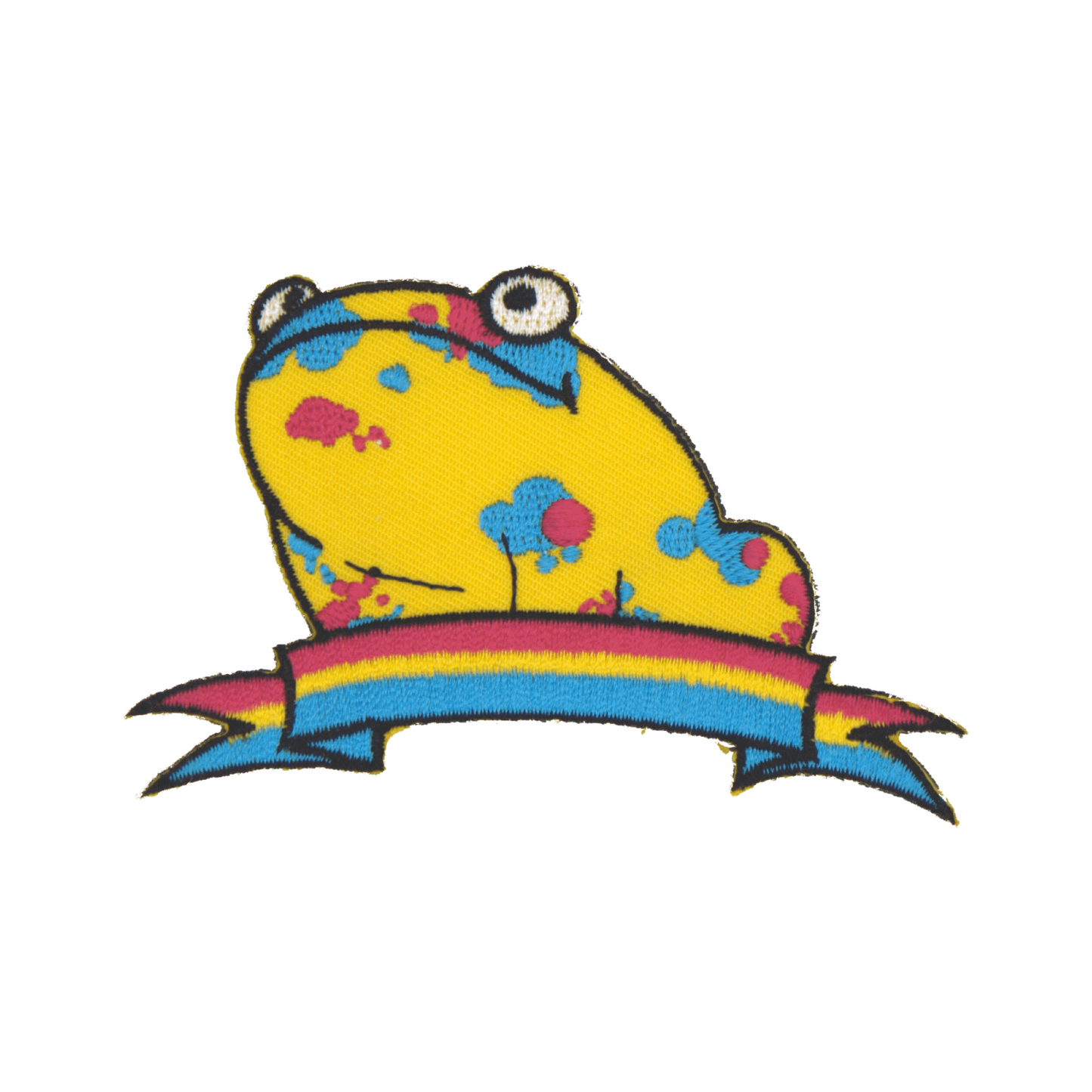 Pansexual Pride Frog Embroidered Patch