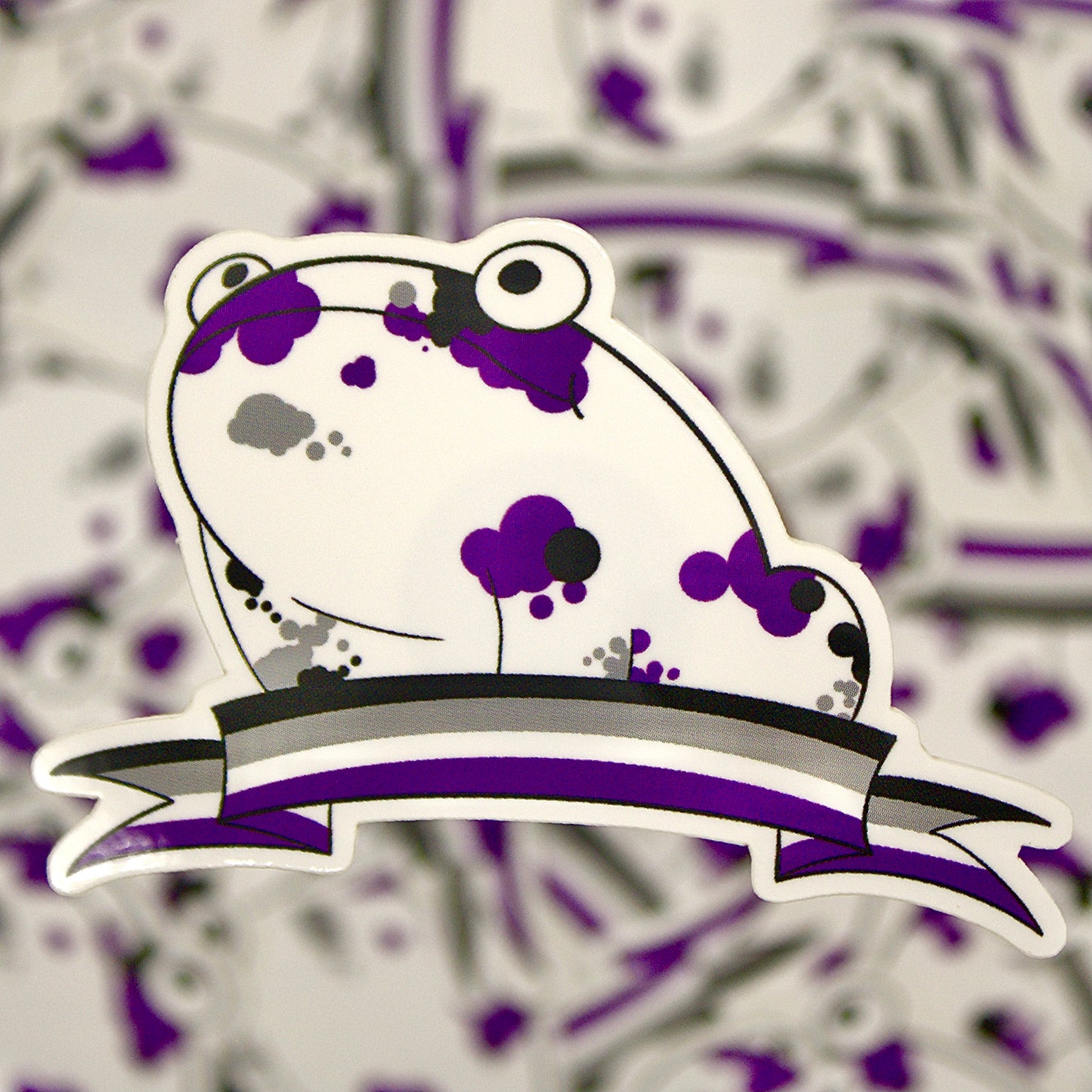 Asexual Pride Frog Sticker