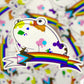 Progress Pride Frog Sticker