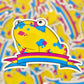 Pansexual Pride Frog Sticker