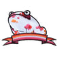 Lesbian Pride Frog Embroidered Patch
